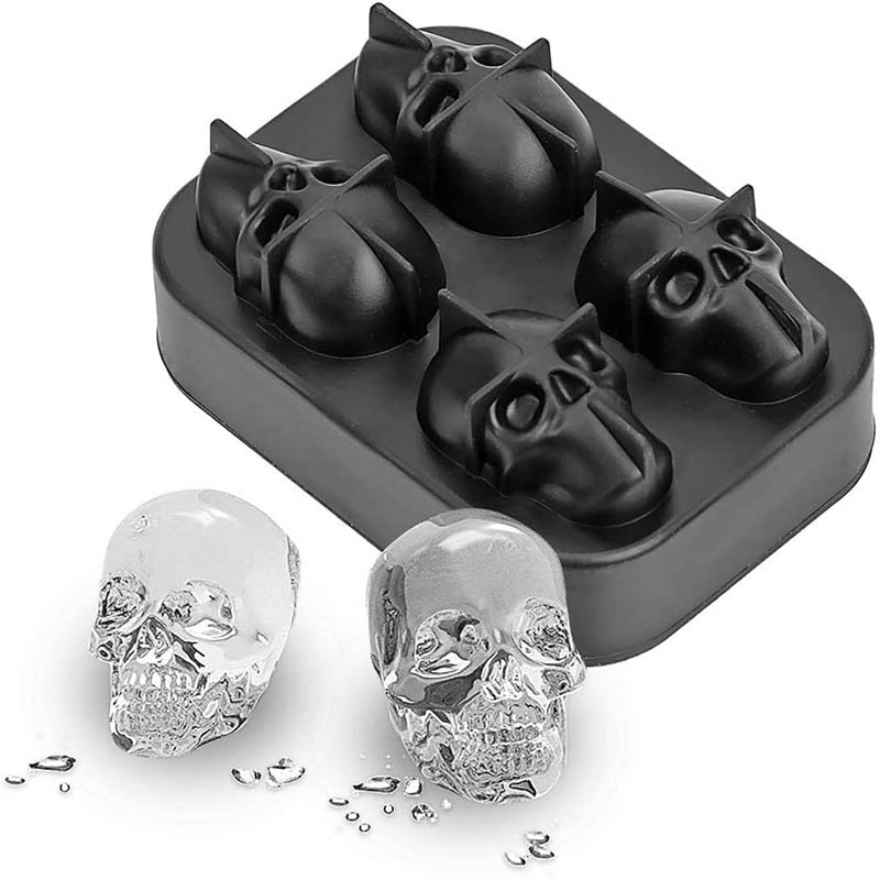 skull ice cube tray